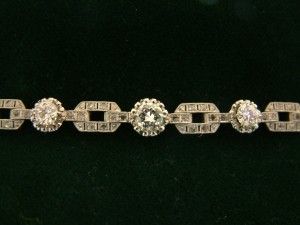 Pulsera Art deco de pedida diamantes