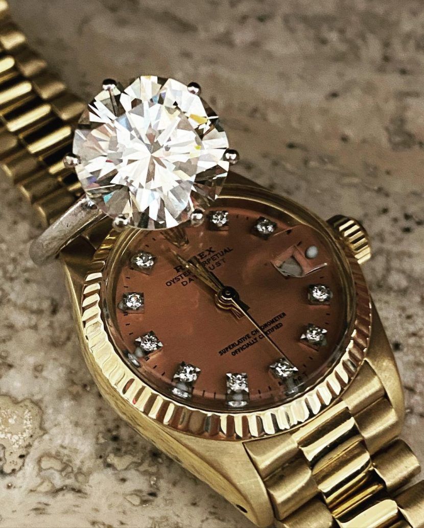 Diamante 6 75 Ktes Reloj Rolex Senora Oro